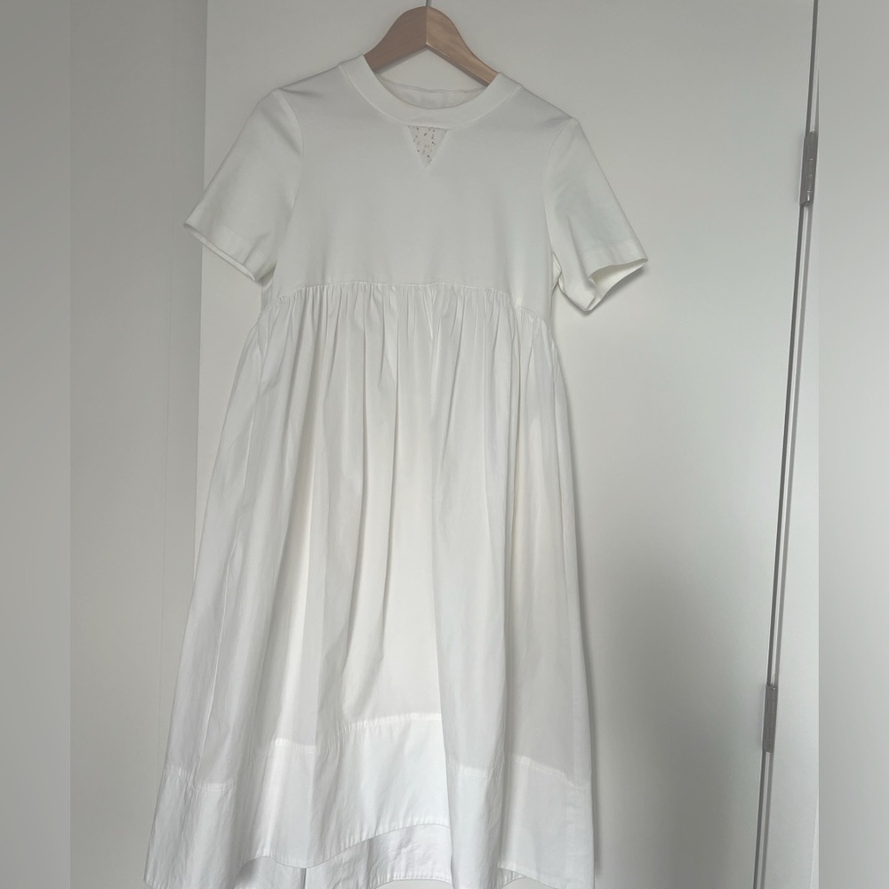 Long white cotton dress small